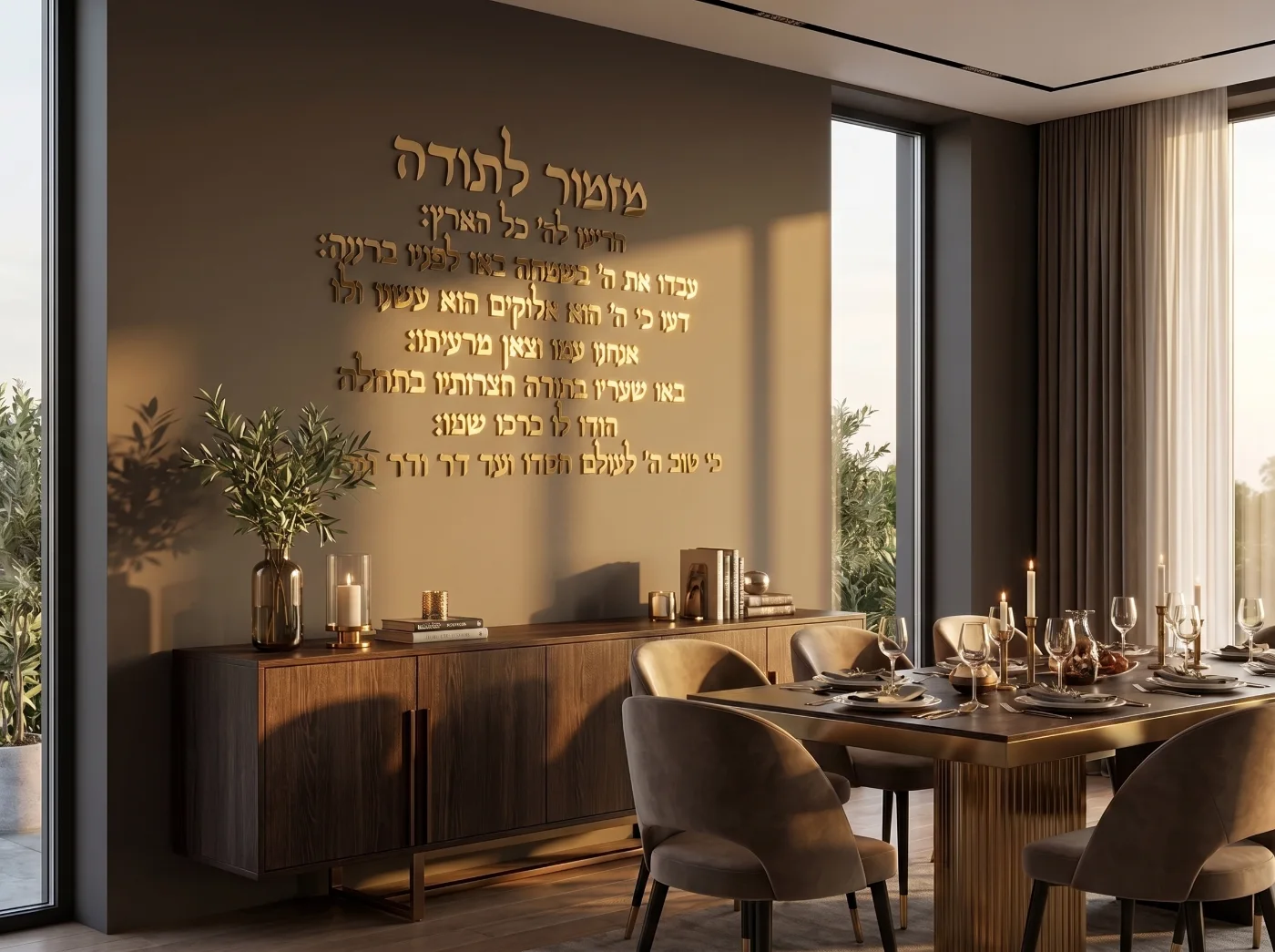 מזמור לתודה בפינת האוכל